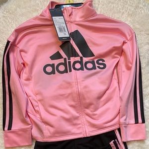 Adidas Girl Pink Tracksuit BNWT